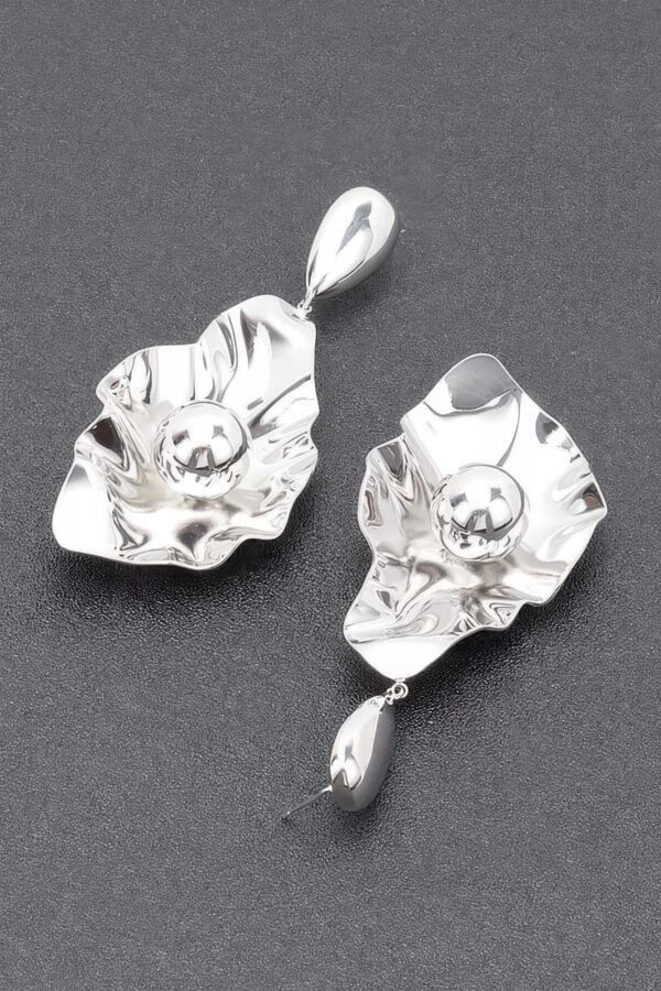 Gold-Plated Statement Drop Earring – Gold & Silver