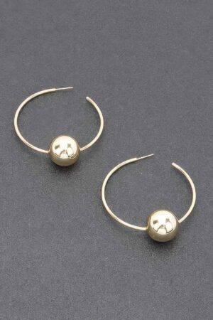 Gold-Plated Geometric Earring – Gold/Silver