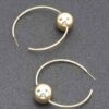 Gold-Plated Geometric Earring – Gold/Silver