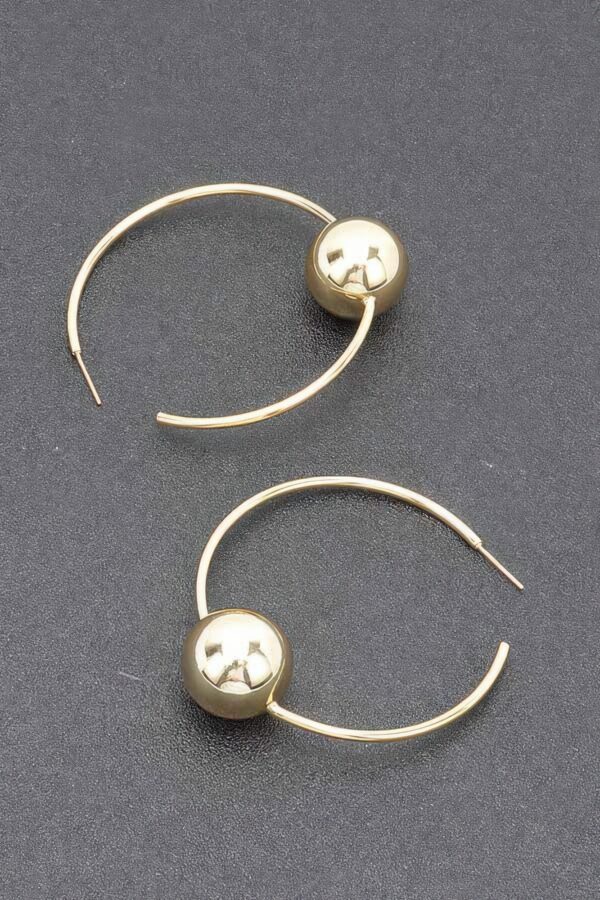 Gold-Plated Geometric Earring – Gold/Silver