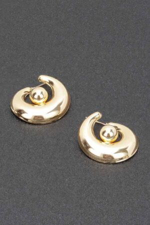Gold-Plated Minimalist Earrings – 1.25″ Accent