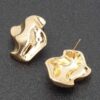 Gold-Plated Metal Earrings – Sleek Modern Finish, Gold or Silver