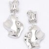 Gold Plated Metal Earrings – Minimalist 2″
