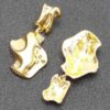 Gold Plated Metal Earrings – Minimalist 2″