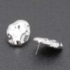 Gold-Plated Metal Earrings – Minimal Drop, 1 x 1.25 in