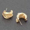 Minimalist Gold-Plated Post Earring – 0.75″