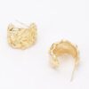 Gold Plated Square Stud Earring – 0.75″ Gold Finish