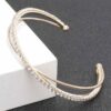Rhinestone Bracelet – Clear Stones in Gold or Silver