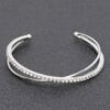 Rhinestone Bracelet – Clear Stones in Gold or Silver