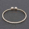 Rhinestone Bracelet – Clear Stones in Gold or Silver