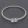 Rhinestone Bracelet – Clear Stones in Gold or Silver