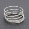 Rhinestone Bracelet – Clear Stones in Gold or Silver
