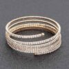 Rhinestone Bracelet – Clear Stones in Gold or Silver