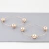 Triple Bead Hoop Earrings – Three-Row Shiny Beads, Gold/Silver