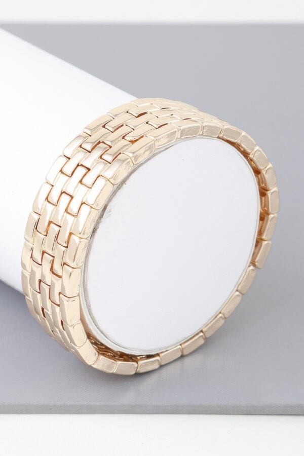 Multi Box Chain Bracelet – Gold-Plated Geometric