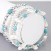 Multi-Stone & Pearl Beaded Bracelet – Gold or Silver-Plated