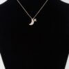 Celestial Sun & Moon Jeweled Necklace – Gold-Tone