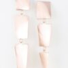 Triple Geometric Drop Earrings – Gold-Plated Stacked Look