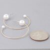Delicate Pearl Hoop Earrings – Gold-Plated