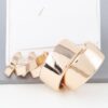 3-Pair Gold-Plated Hoop Earrings Set – Shiny Modern Hoops