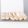 Quilted Gold Hoop Earrings Set – 3 Pairs