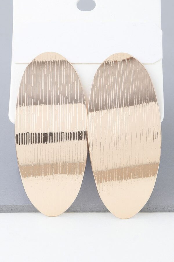 Curved Peel Earrings – Sculpted Shiny Finish