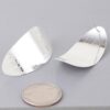 Curved Peel Earrings – Sculpted Shiny Finish