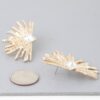 Diamond Rhinestone Flare Earrings – Gold or Silver