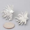 Diamond Rhinestone Flare Earrings – Gold or Silver