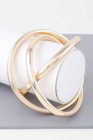 Triple Shiny Bangle – Three Stacked Gold Bangles