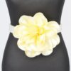 Oversized Floral Pearl Elastic Waist Belt