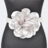 Oversized Floral Pearl Elastic Waist Belt