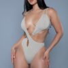 Eliana Swimsuit – Crisscross Waist High-Cut (Nude, Yellow)