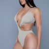 Eliana Swimsuit – Crisscross Waist High-Cut (Nude, Yellow)