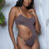 Amelia Cut-Out Swimsuit – High-Cut Brazilian