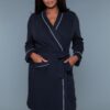 Waffle Robe Queen – Waffle Texture with Color-Block Trim
