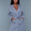 Waffle Robe Queen – Waffle Texture with Color-Block Trim