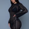 Kinsley Crochet Mini Dress – Bell Sleeves