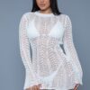 Kinsley Crochet Mini Dress – Bell Sleeves