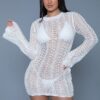Kinsley Crochet Mini Dress – Bell Sleeves