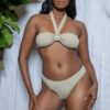 Victoria Bandeau Two-Piece Swimsuit – Back Tie Halter