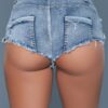 All Eyes On Me Mid-Rise Denim Shorts – Blue