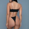 Sloane Swimsuit – High-Cut Bikini with Clear Straps