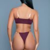 Sloane Swimsuit – High-Cut Bikini with Clear Straps