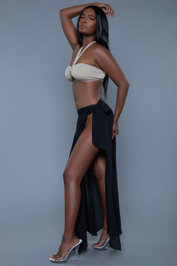 Claire Side-Tie Cover-Up Maxi Skirt – Beach & Resort