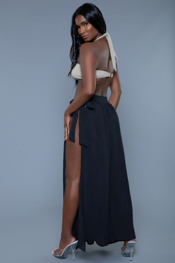 Claire Side-Tie Cover-Up Maxi Skirt – Beach & Resort