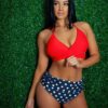 Francesca Wrap-Halter Swimsuit – High-Waist Ruched Bottoms