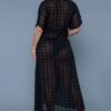 Alice Swiss Dot Kimono Cover-Up Maxi Dress