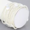 Shiny Seashell Gold-Tone Beaded Bracelet