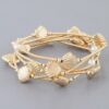 Gold-Tone Seashell Coil Wrap Bracelet